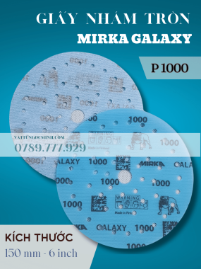 GIẤY NHÁM TRÒN ĐẾ LÔNG P1000 - MIRKA GALAXY 150MM - 6 INCH