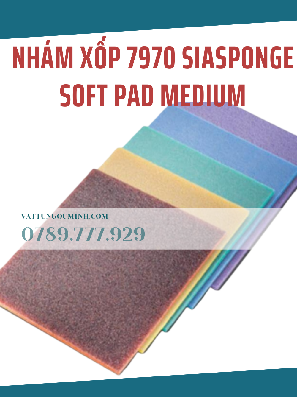 Nhám Xốp 7970 Siasponge Soft Pad Medium