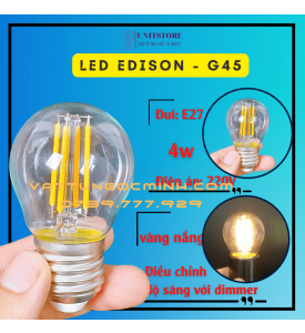 BÓNG LED EDISON G45 4W DIMMER